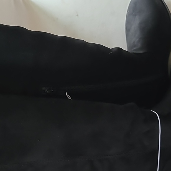 Black boot. Childrens Place. Size 1 youth. 16 in tall. Zipper and back details. - Picture 4 of 4